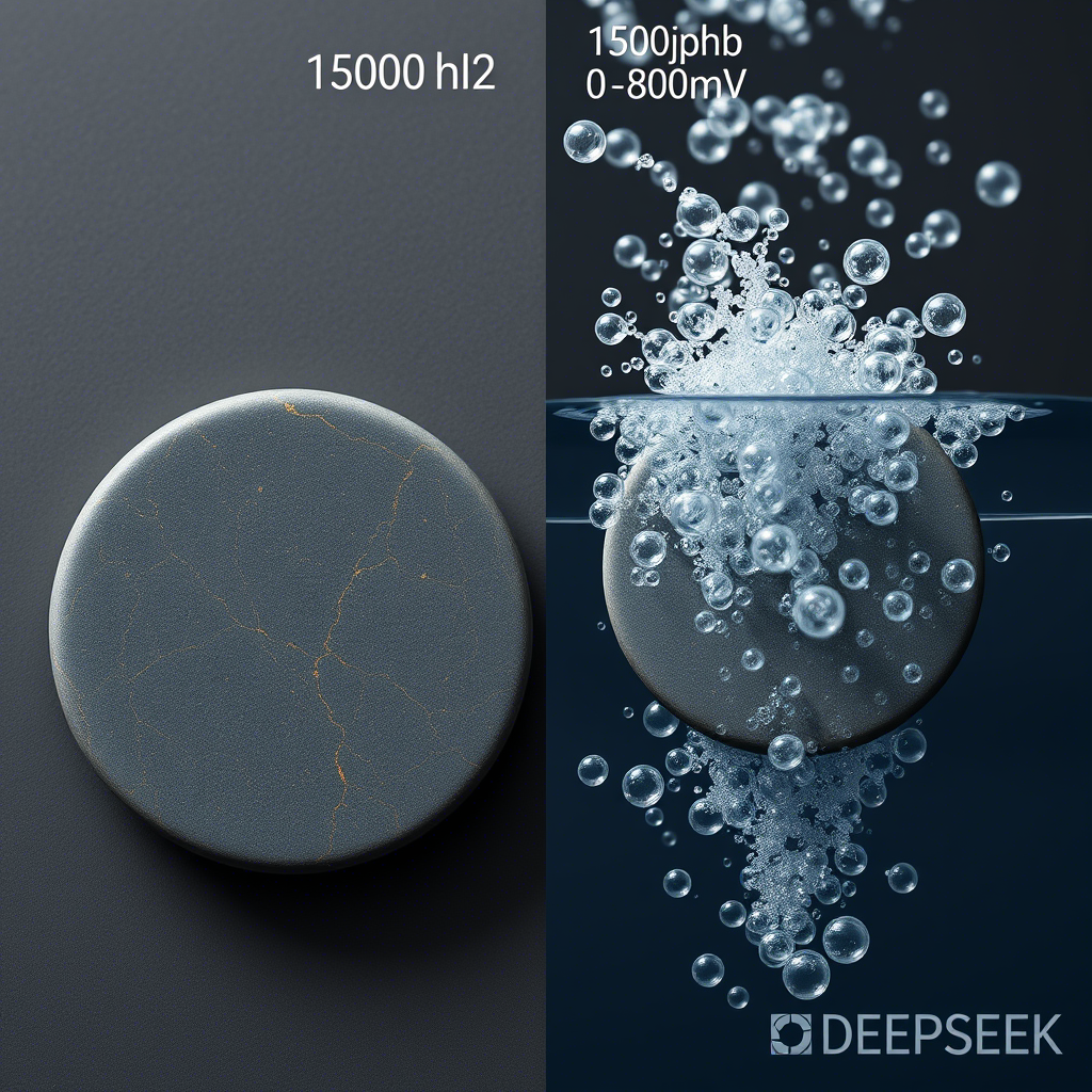 Ceramic chip in water