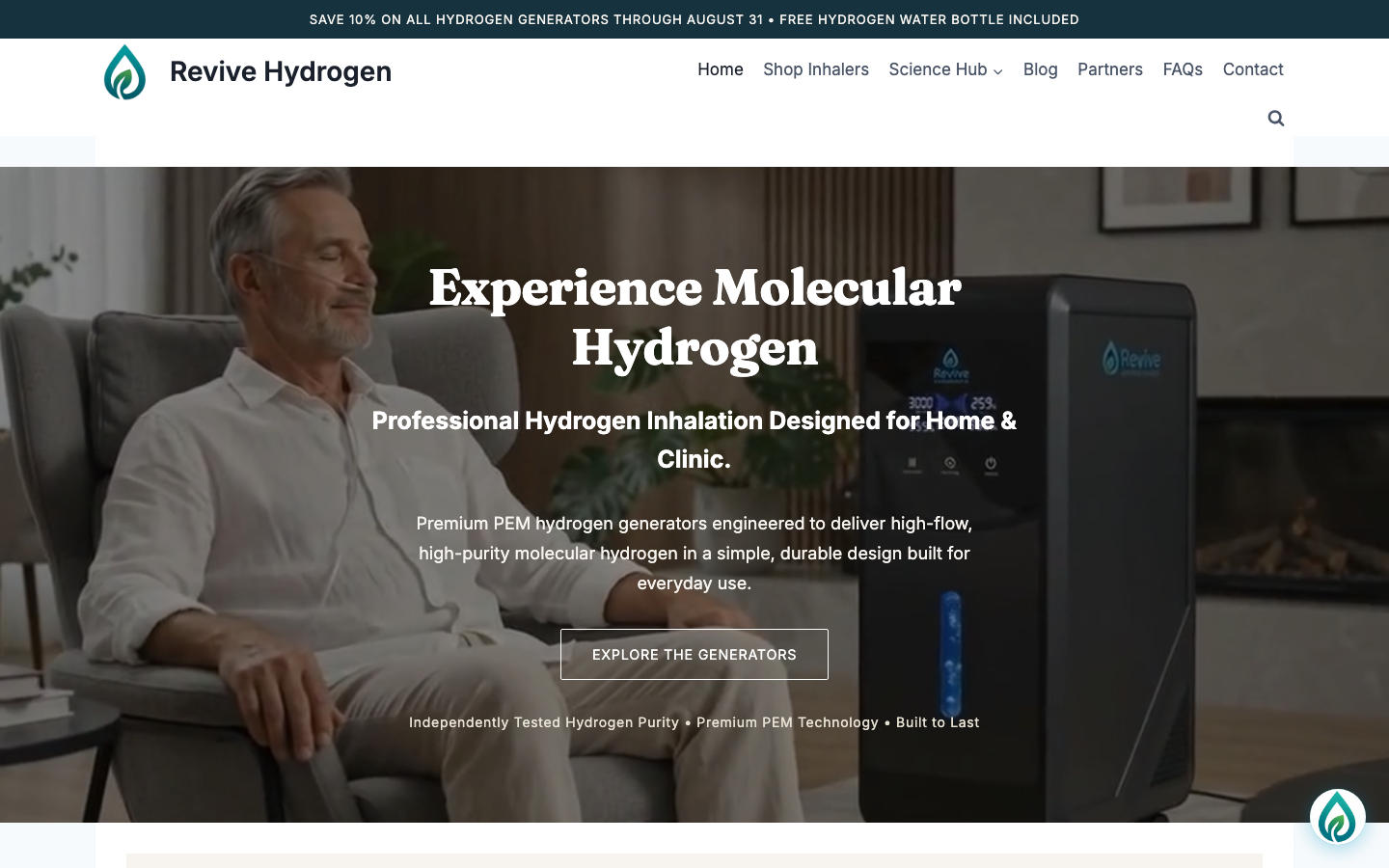 Revive Hydrogen PEM generator product line
